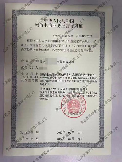增值電信業(yè)務(wù)經(jīng)營(yíng)許可證